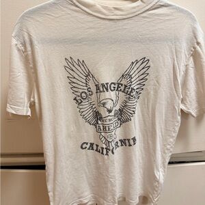 Anine Bing Cream Graphic Tee